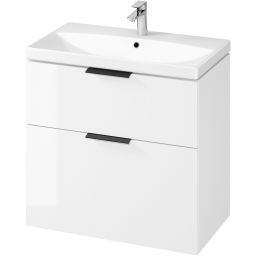 Cersanit City zestaw meblowy 80 cm umywalka z szafką biały połysk S801-423