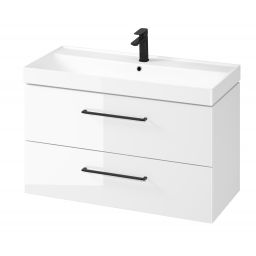 Cersanit Larga SET B659 umywalka 100x46 cm z szafką 100 cm wiszącą biała S801-437