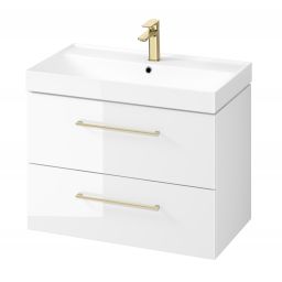 Cersanit Larga SET B660 umywalka 80x46 cm z szafką wiszącą biała S801-438