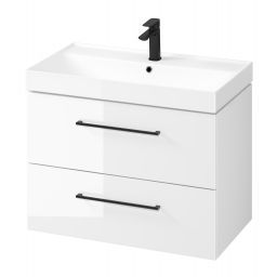 Cersanit Larga SET B660 umywalka 80x46 cm z szafką wiszącą biała S801-438