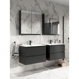 Cersanit Moduo umywalka z szafką 49,4 cm antracyt S801-471-DSM