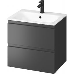 Cersanit Moduo B817 umywalka z szafką 60 cm wisząca antracyt S801-472-DSM