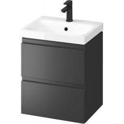 Cersanit Moduo SET B895 umywalka z szafką 50 cm wisząca antracyt S801-485-DSM