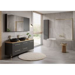 Cersanit Larga nóżki meblowe 2 szt złote radełkowane S801-571