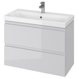 Cersanit Moduo szafka slim 80 cm podumywalkowa szara S929-001