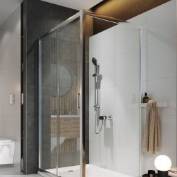 Cersanit Arteco kabina prysznicowa 120x90 cm prostokątna chrom/szkło przezroczyste S157-012