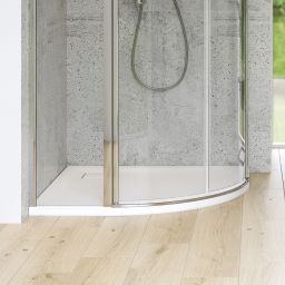 Cersanit Tako Slim brodzik 80x80 cm półokrągły biały mat S932-155