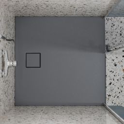 Cersanit Tako Slim brodzik 90x90 cm kwadratowy szary mat S932-162