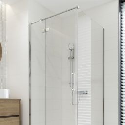 Cersanit City kabina prysznicowa 90x90 cm kwadratowa lewa chrom połysk/szkło przezroczyste S584-100