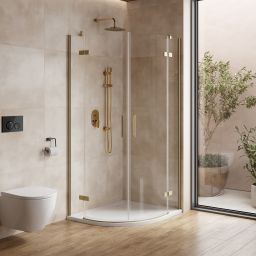 Cersanit City kabina prysznicowa 90x90 cm półokrągła chrom połysk/szkło przezroczyste S584-069