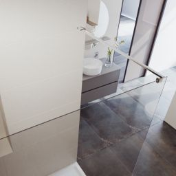 Cersanit Mille ścianka prysznicowa walk-in 90 cm chrom połysk/szkło przezroczyste S161-006