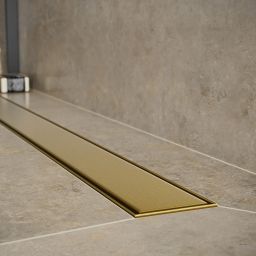 Cersanit Tako odpływ prysznicowy 90 cm złoty szczotkowany S204-057