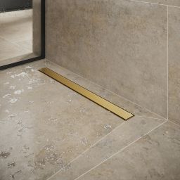 Cersanit Tako odpływ prysznicowy 70 cm złoty szczotkowany S204-055