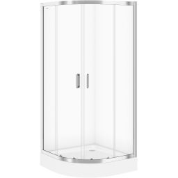 Cersanit Arteco kabina prysznicowa 90x90 cm półokrągła chrom/szkło przezroczyste S157-002