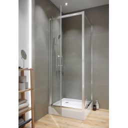 Cersanit Arteco kabina prysznicowa 80x80 cm kwadratowa chrom/szkło przezroczyste S157-009
