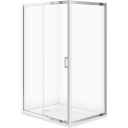Cersanit Arteco kabina prysznicowa 120x90 cm prostokątna chrom/szkło przezroczyste S157-012