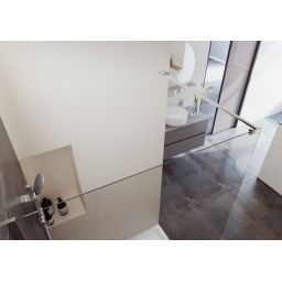 Cersanit Mille ścianka prysznicowa walk-in 90 cm chrom połysk/szkło przezroczyste S161-006