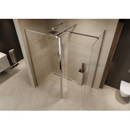 Cersanit Mille ścianka prysznicowa walk-in 30 cm chrom połysk/szkło przezroczyste S161-009