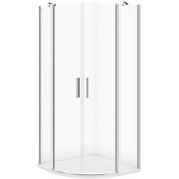 Cersanit Moduo kabina prysznicowa 90x90 cm półokrągła chrom/szkło przezroczyste S162-010
