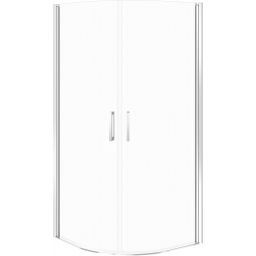 Cersanit Moduo kabina prysznicowa 80x80 cm półokrągła chrom połysk/szkło przezroczyste S162-018
