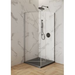 Cersanit Moduo drzwi prysznicowe 90 cm uchylne chrom połysk/szkło przezroczyste S162-019