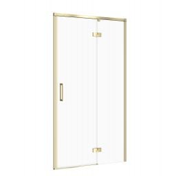 Cersanit Larga drzwi prysznicowe 100 cm uchylne złoty mat/szkło przezroczyste S164-063