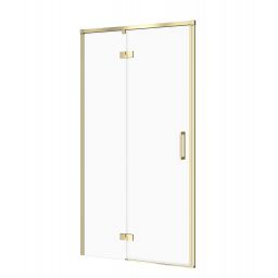 Cersanit Larga drzwi prysznicowe 100 cm uchylne złoty mat/szkło przezroczyste S164-067