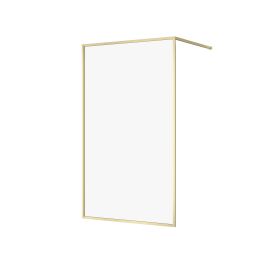 Cersanit Larga ścianka prysznicowa walk-in 120 cm złoty mat/szkło przezroczyste S164-074