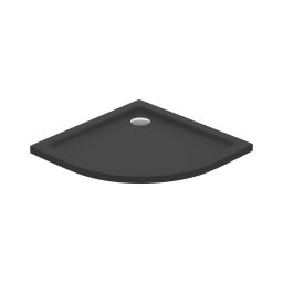 Cersanit Tako brodzik 90x90 cm półokrągły czarny mat S204-039