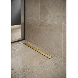 Cersanit Tako odpływ prysznicowy 80 cm złoty szczotkowany S204-056