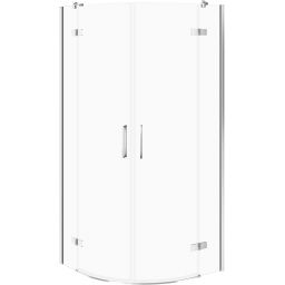 Cersanit City kabina prysznicowa 90x90 cm półokrągła chrom połysk/szkło przezroczyste S584-069