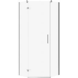 Cersanit City kabina prysznicowa 80x80 cm pięciokątna lewa chrom połysk/szkło przezroczyste S584-076