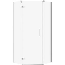 Cersanit City kabina prysznicowa 90x90 cm pięciokątna lewa chrom połysk/szkło przezroczyste S584-081