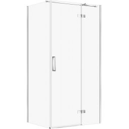 Cersanit City kabina prysznicowa 100x80 cm prostokątna prawa chrom połysk/szkło przezroczyste S584-094