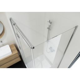 Cersanit City kabina prysznicowa 90x90 cm kwadratowa prawa chrom połysk/szkło przezroczyste S584-101
