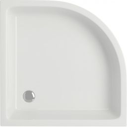 Cersanit Basic kabina z brodzikiem 90x90 cm półokrągła chrom połysk/szkło przezroczyste S601-118