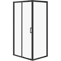 Cersanit Arteco kabina prysznicowa 100x80 cm prostokątna czarny mat/szkło przezroczyste S913-017