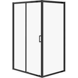 Cersanit Arteco kabina prysznicowa 120x90 cm prostokątna czarny mat/szkło przezroczyste S913-018