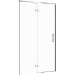 Cersanit Larga drzwi prysznicowe 120 cm uchylne chrom połysk/szkło przezroczyste S932-122