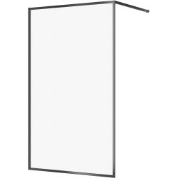 Cersanit Larga Walk-In ścianka prysznicowa 120 cm czarny/szkło przezroczyste S932-140