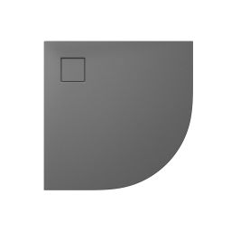 Cersanit Tako Slim brodzik 90x90 cm półokrągły szary mat S932-160