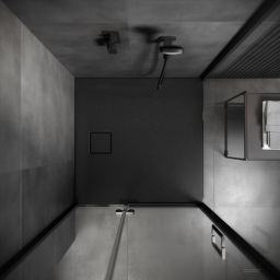 Cersanit Tako Slim brodzik 90x90 cm kwadratowy czarny mat S932-166