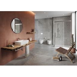 Cersanit City Square zestaw wannowo-prysznicowy ścienny termostatyczny z deszczownicą chrom S951-860