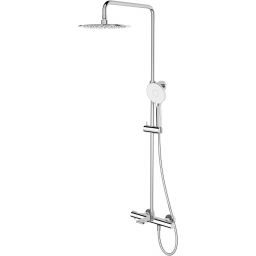 Outlet - Cersanit Virgo zestaw wannowo-prysznicowy ścienny termostatyczny z deszczownicą chrom S951-862