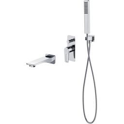 Cersanit Mille zestaw wannowo-prysznicowy podtynkowy chrom S952-037