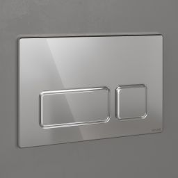 Cersanit Block przycisk spłukujący do WC chrom mat/chrom połysk K97-0406