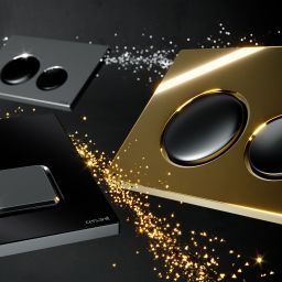 Cersanit Luna przycisk spłukujący do WC miedź połysk K97-0588