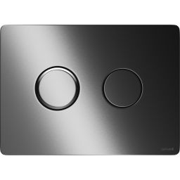 Cersanit Accento Circle przycisk spłukujący do WC gun metal szczotkowany K3040-002