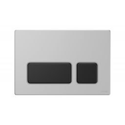 Cersanit Block przycisk spłukujący do WC chrom mat/czarny mat K97-0407