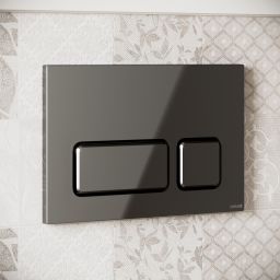 Cersanit Block przycisk spłukujący do WC gunmetal K97-0447